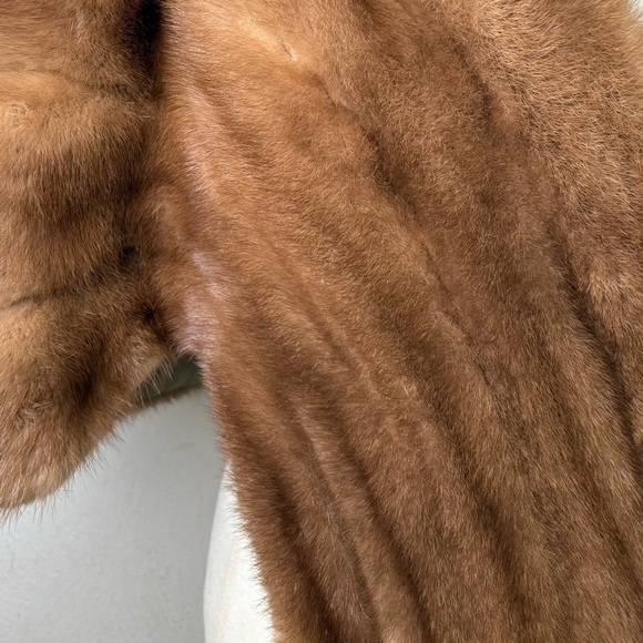 Vintage 50s 60s Mink Fur Shawl Wrap Topper Shrug - Picture 12 of 14